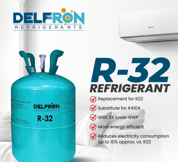 Delfron R-32 Refrigerant Freon 10Kg